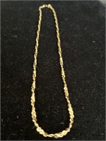 GOLD OVER STERLING NECKLACE