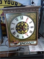 Falstaff clock/light- works-approx 15"Tx13.5"W