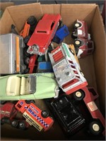 small toy trucks/ cars