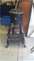 Antique Cast Iron Coal Parlor Stove