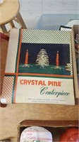 Retro Crystal Pine Christmas Tree Centerpiece