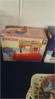 Vintage Child's Singer sewing machine in box