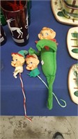 3 Vintage Elves Christmas Decor