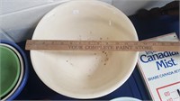 Large McCoy Pottery Banded Mixing / Dough Bowl