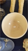 #7 Blue Uhl pottery mixing bowl