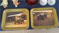 2 Metal General Tires Trays