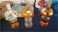 4 Vintage Perfume Lamps