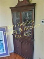 Mahogany Corner Cupboard 5'6" tall