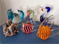 Glass Fish Figurines