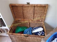 2 Lg Basket Chests w/ contents