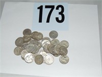 40 Washington Silver Quarters