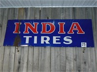 Porcelain India Tire Sign