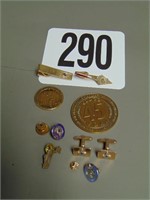 Lot of Masonic Pins and Tie Clips