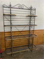 IRON AND BRASS BAKER'S RACK