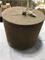 metal bucket with lid