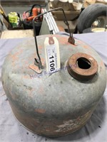 metal gas can- hole in lid