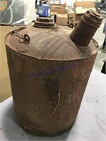 rusty oil can