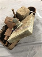 old tool box with small vice