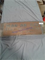 MAN-AN-SO feed sign on wood