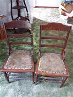2 Victorian Hip Rest Chairs