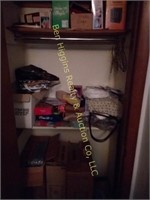 Luggage & contents of hall closet