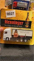 Henninger beer truck toy