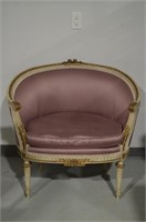 French Provincial Settee - 33"h x 35"l x 25"d
