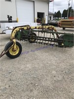 John Deere 640 hay rake, dolly wheel