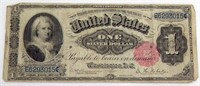 1891 one dollar E6293015, US currency