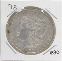 1880 Morgan Silver dollar