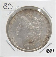 1881 Morgan Silver dollar