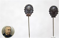 3 Pins: Unidentified Portrait in GAR uniform-0.85"