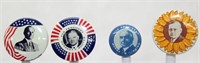 4 Reproduction Political Pins: "COOLIDGE", 1.40"