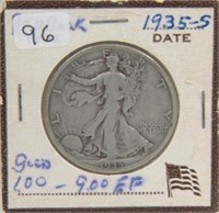 1935-s Walking Liberty 1/2 dollar; 1947