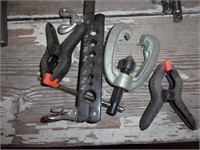 Flairing tool, clamps