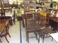 DROP LEAF TABLE W/4 CHAIRS