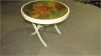 FOLD UP PAINTED TOP PATIO TABLE