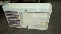 PAINTED WHITE CUBBY HOLE TOP PIECED
