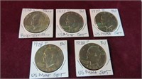 1976 S, 2 77 T, 2 78 P BU IKE DOLLARS