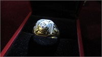 1935 CLASS RING MARKD STERLING SZ 9 K ON TOP