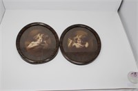 2 Oval Antique Pictures
