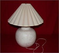 Large Pottery Lamp Needs Work