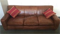 Leather Lodge Sofa Crate & Barrel
