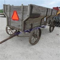 Antique steel wheel wagon
