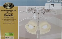 Gazelle LED Ceiling Fan Light Kit