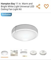 11 in. LED Ceiling Fan Light Kit