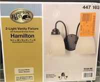 Hamilton 2-Light Oil Rubbed Bronze Vanity Light