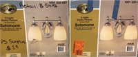 Solomone 2-Light Polished Chrome Vanity Light
