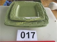 1 SAGE PLATE 8 1/2 " - 2 SAGE PLATES 10 1/2 "