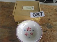 SET OF 4 STARS AND STRIPES BOWLS CHINA